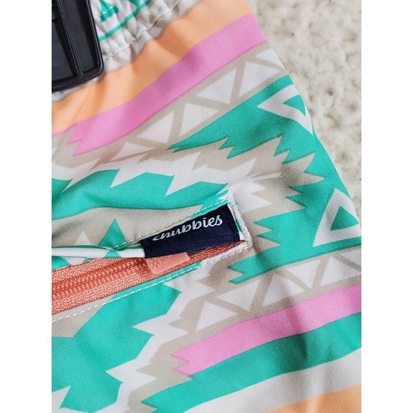 Chubbies Tribal Aztec Swim 7” Trunks Board Shorts Teen XL 18/20 Mens M 30-34 $70 - Picture 11 of 16